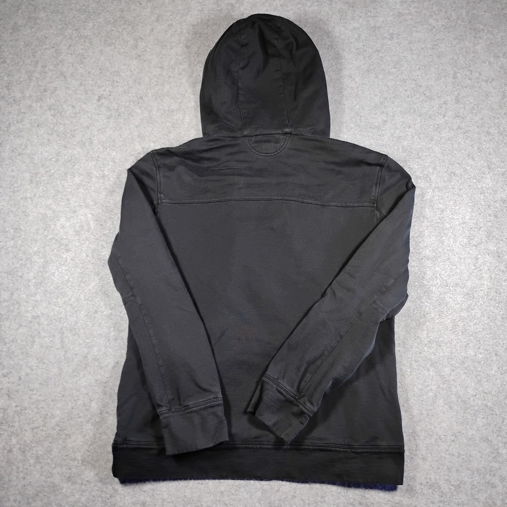 Helmut Lang Mens Black High Neck Double Zip Hooded Pullover Sweatshirt Large - Picture 10 of 11